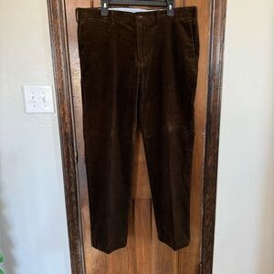 Men’s Polo Ralph Lauren Trousers Vintage 90s Corduroy Pants, Brown 38X32